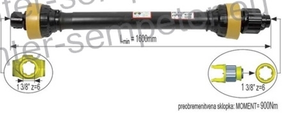 Kardan priključaka sa sklopkom 1600mm