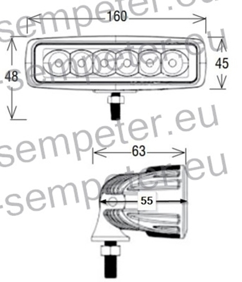 LED svjetlo18W 160x45