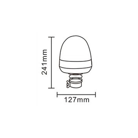 Rotacijsko nasadno gibljivo svijetlo 16xLED