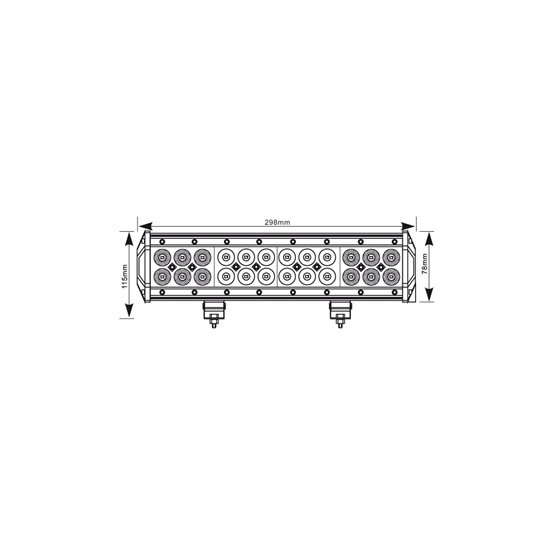 Svjetlo sa uzorkom LED 72w 298mm 