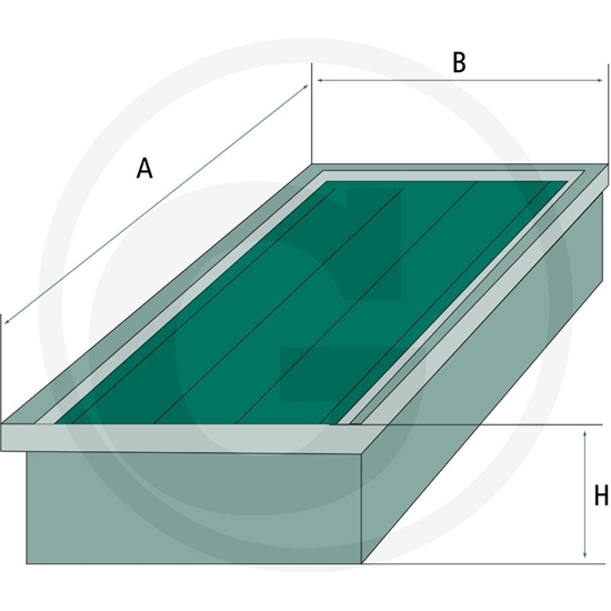 Filter kabine 559,1x 76,2 mm marke Granit