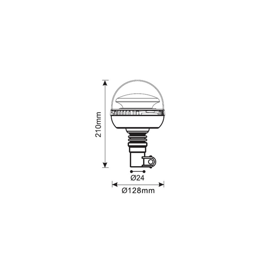 Led rotacijsko svjetlo R6512V-24V, KAMAR