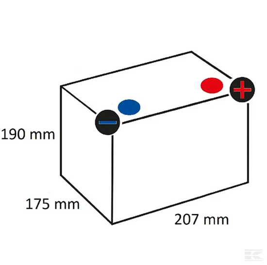 Fotografija proizvoda Akumulator 12V 45Ah 400A Kramp