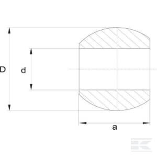 Fotografija proizvoda Kugla donje poluge Cat.1/1O22.4/44x35mm Kramp