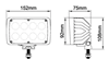 Fotografija proizvoda Radno LED svjetlo, 40 W, 4000 152x75x108 mm, Deutsch utikač