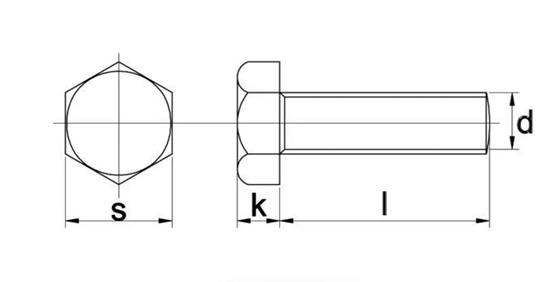 Fotografija proizvoda Vijak M12x40 DIN933 Zn 8.8 Kramp