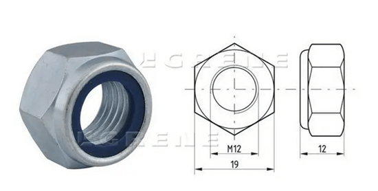 Fotografija proizvoda Matica samoosiguravajuća M12x1,75 DIN985