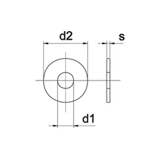 Fotografija proizvoda Podloška za vijak M18x56x4 mm