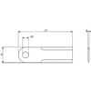 Fotografija proizvoda Nož za sjeckanje slame rota173x50x4 mm O 20mm