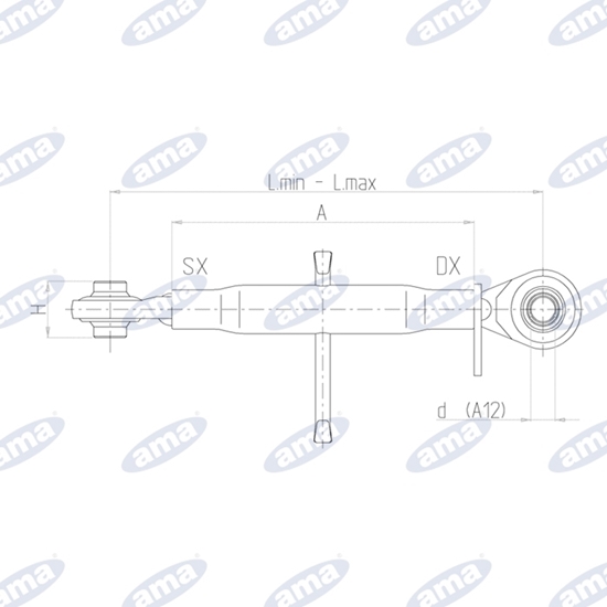 Fotografija proizvoda Topling poluga Imt Torpedo M27x3 580-790 mm