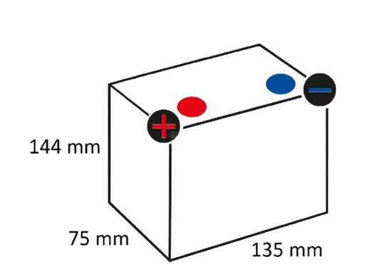 Fotografija proizvoda Akumulator 12V 9Ah 130A s kiselinom Kramp